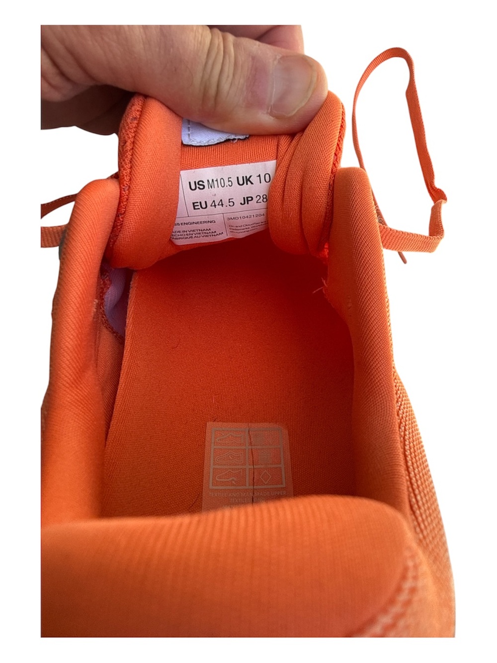 On Cloud Surfer Men's Running Athletic Shoes in Orange Size 10.5 - Picture 5 of 5